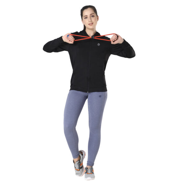 Women Black Hoody - Image 3